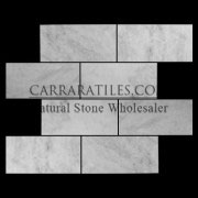 Carrara Marble Italian White Bianco Carrera 12x24 Marble Tile Polished