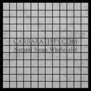 Carrara Marble Italian White Bianco Carrera 1x1 Mosaic Tile Honed