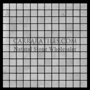 Carrara Marble Italian White Bianco Carrera 1x1 Mosaic Tile Tumbled