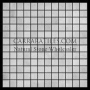 Statuary Marble Italian White Statuario 1x1 Mosaic Tile Polished