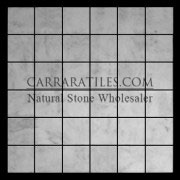 Carrara Marble Italian White Bianco Carrera 2x2 Mosaic Tile Polished
