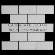 Bianco Dolomiti Marble Italian White Dolomite 3x6 Marble Subway Tile Polished