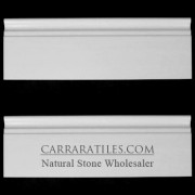 Bianco Dolomiti Marble Italian White Dolomite 5/8" Baseboard Molding Polished