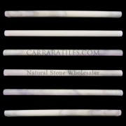 Calacatta Gold Italian Marble Bullnose Pencil Molding Honed