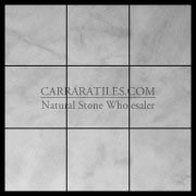 Carrara Marble Italian White Bianco Carrera 4x4 Marble Tile Polished