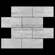 Carrara Marble Italian White Bianco Carrera 6x12 Marble Subway Tile Honed