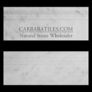 Carrara Marble Italian White Bianco Carrera 3/4" Baseboard Molding Polished