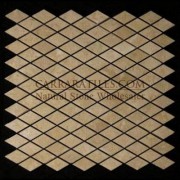 Crema Marfil Marble Diamond Mosaic Tile Polished